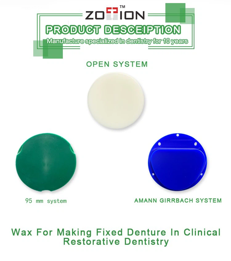 Dental Wax Disc description Dental Wax Disc description