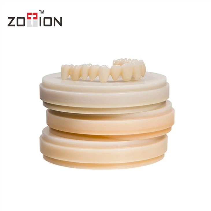 Blank Pmma Resin For Dentures Material Cad Cam Milling For Dental Lab