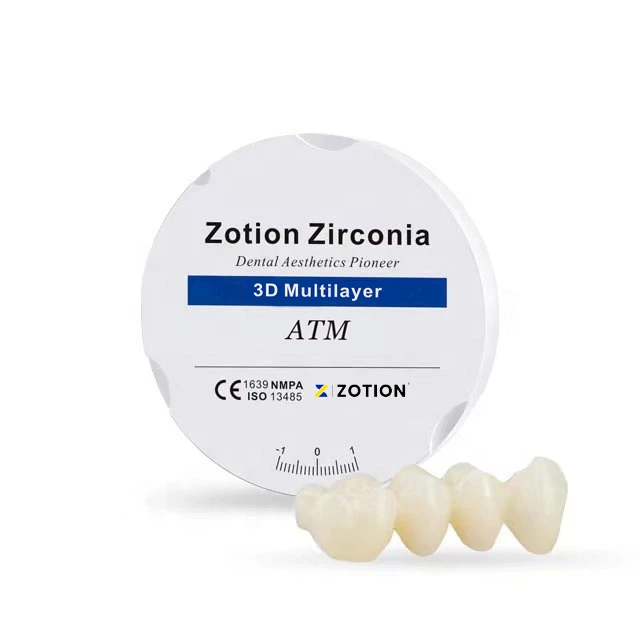 3D Multilayer 18mm Pre-shaded Dental Zirconia Block